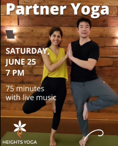 Join us for a special evening of partner yoga